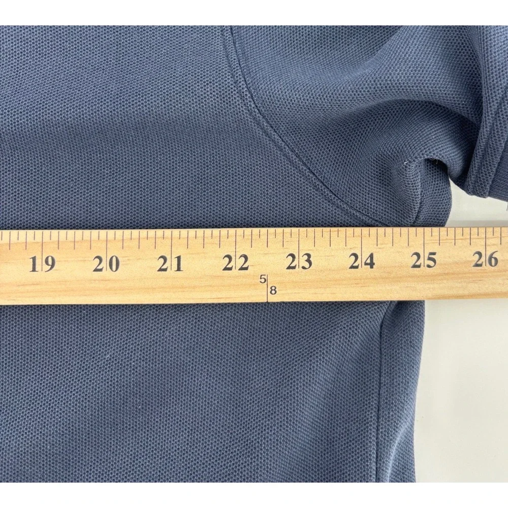 L.L. Bean Polo Shirt Mens XL Blue Green Double L Pique Cotton Lot 2